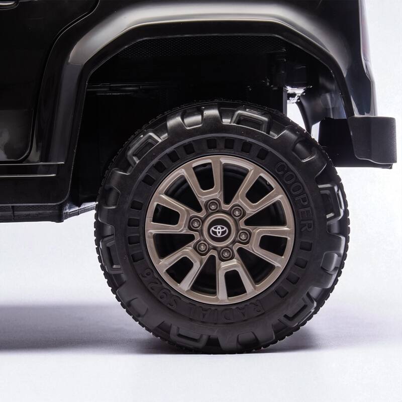12V Licensed Toyota LC250 Ride-On Car with Remote Control, Four-Wheel Suspension, Bluetooth,LED Lights,USB,Music for Kids 2-4