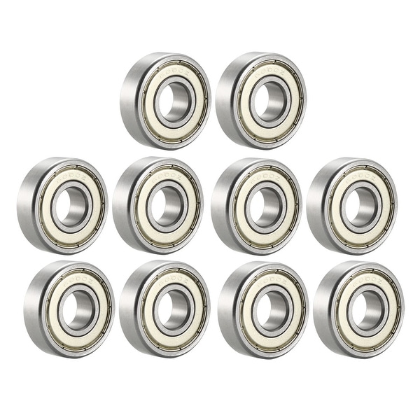 6000ZZ Deep Groove Ball Bearing 10x26x8mm Double Shielded Chrome Bearings 10pcs - 10 Pack