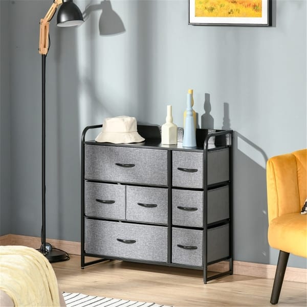 grey dresser kitchen FUFU&GAGA 9-Drawer Gray Wood Dresser Bedroom Storage Cabinet Modern Style  37 in. H x 55.1 in. W x 15.7 in. D KF330075-03
