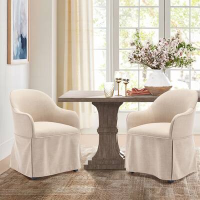 Dining Chairs with Arms, Barrel Upholstered Dining Chair