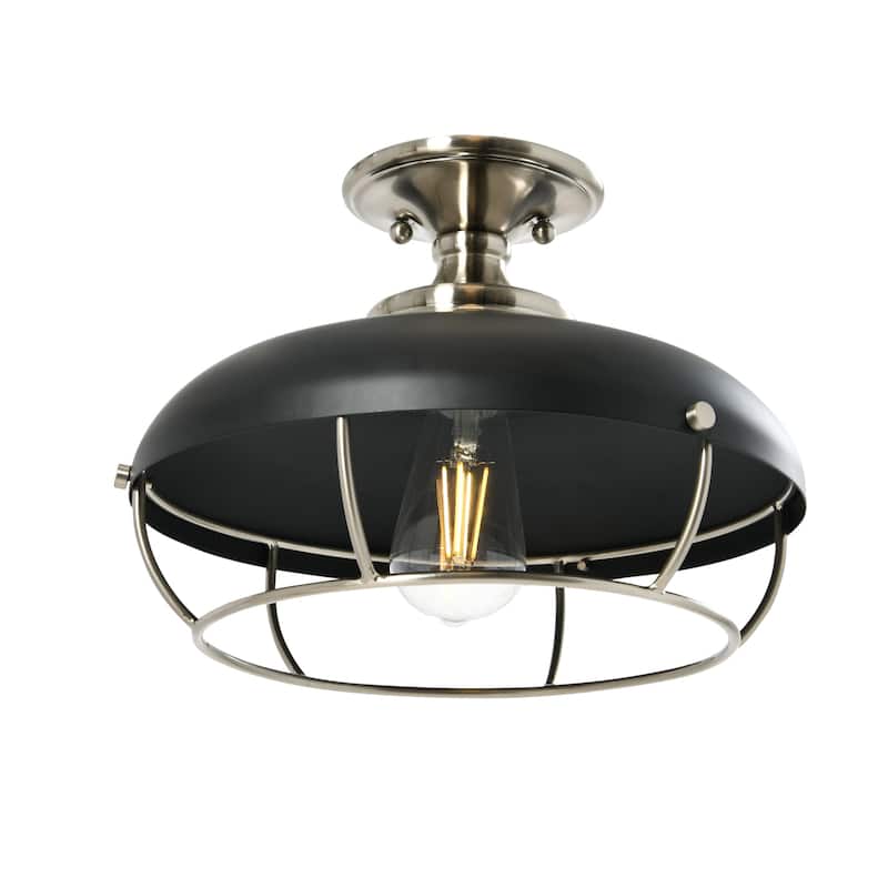 Robert Stevenson Lighting Presley - Semi-Flush Mount Ceiling Light - 13.0"L x 13.0"W x 9.0"H