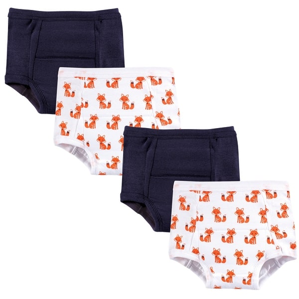 slide 1 of 1, Hudson Baby Infant and Toddler Boy Cotton Training Pants, Foxes, 12-18 Months - Foxes 12-18 Months - Foxes