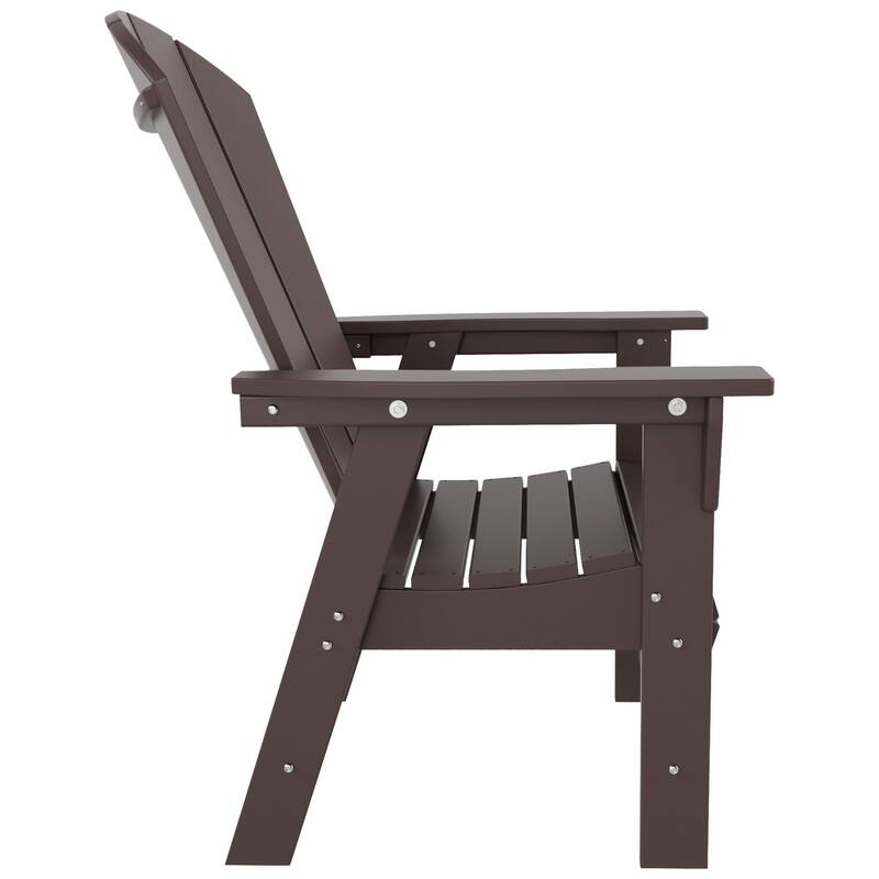 Polytrends Laguna Casual Upright Adirondack Chair (Set of 2)