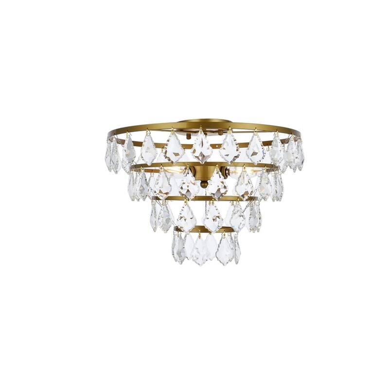 Elijah Flush Mount - 16 inch - Brass