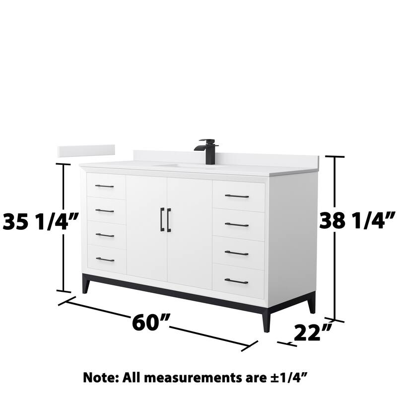 Wyndham Collection WCH818160S-VCA-UNSMXX Amici 60" Free Standing