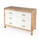 preview thumbnail 2 of 7, Corfu 6 Drawer Natural Raffia Double Dresser