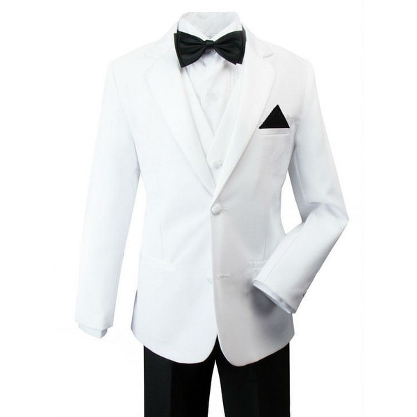 Rafael Boys Black White Pants Jacket James Bond Tuxedo Suit