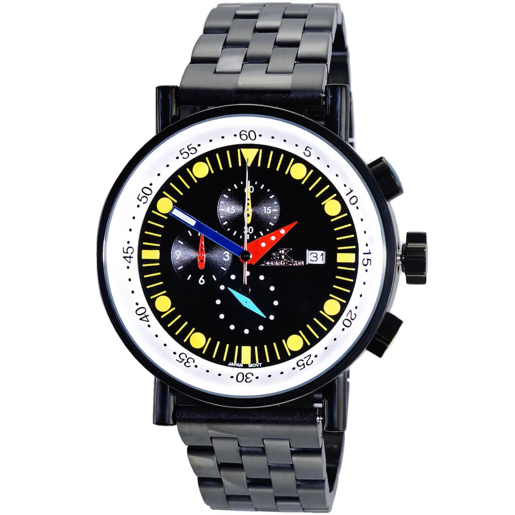 Adee Kaye Men's Mando-Mb Black Dial Watch - AK2268-60IPB - 6 (36)