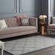 preview thumbnail 31 of 56, Hand-Woven Amy Tone-on-Tone Lattice Wool Rug - 3' x 5' grey