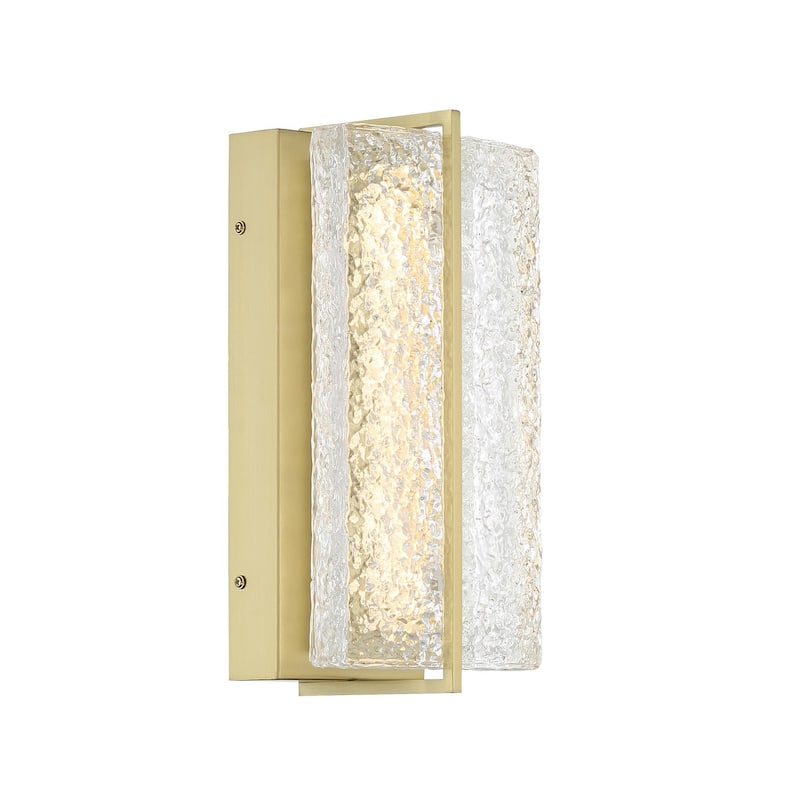Minka Lavery 2411-L Sevryn 13" Tall LED Wall Sconce with Textured - Soft Brass
