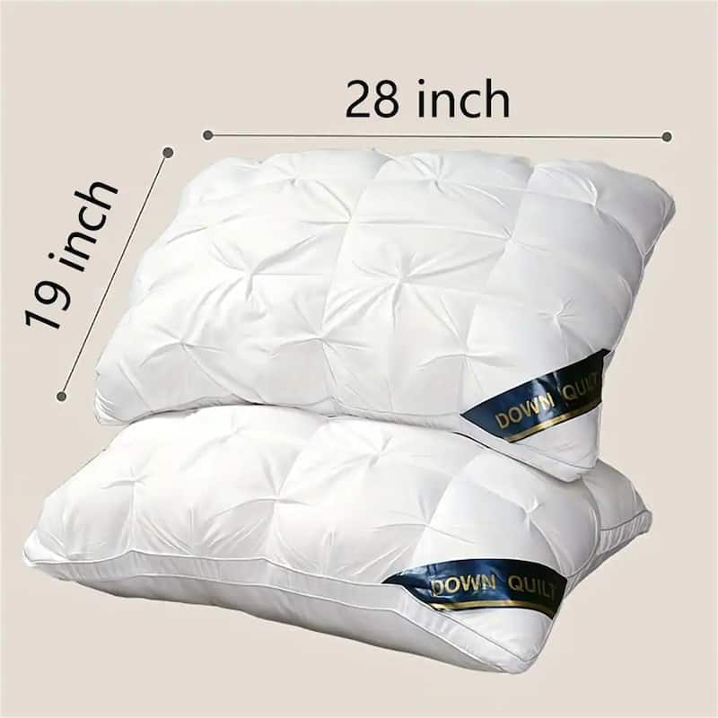 Bed Pillow, 2/4 PC Hotel Collection Super Soft Down Alternative Sleeping Pillows for Side Sleeper - Gray