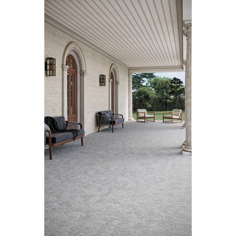 Full Eclectic 18 in. x 18 in. Marble Tumbled Wall and Floor Tile