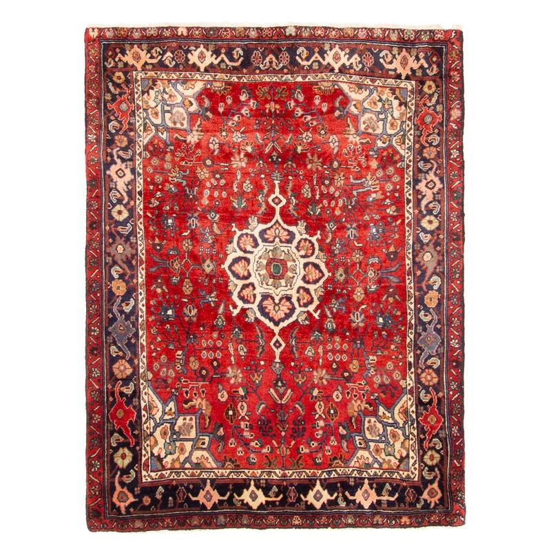 ECARPETGALLERY Hand-knotted Anadol Red Wool Rug - 3'8 x 4'8