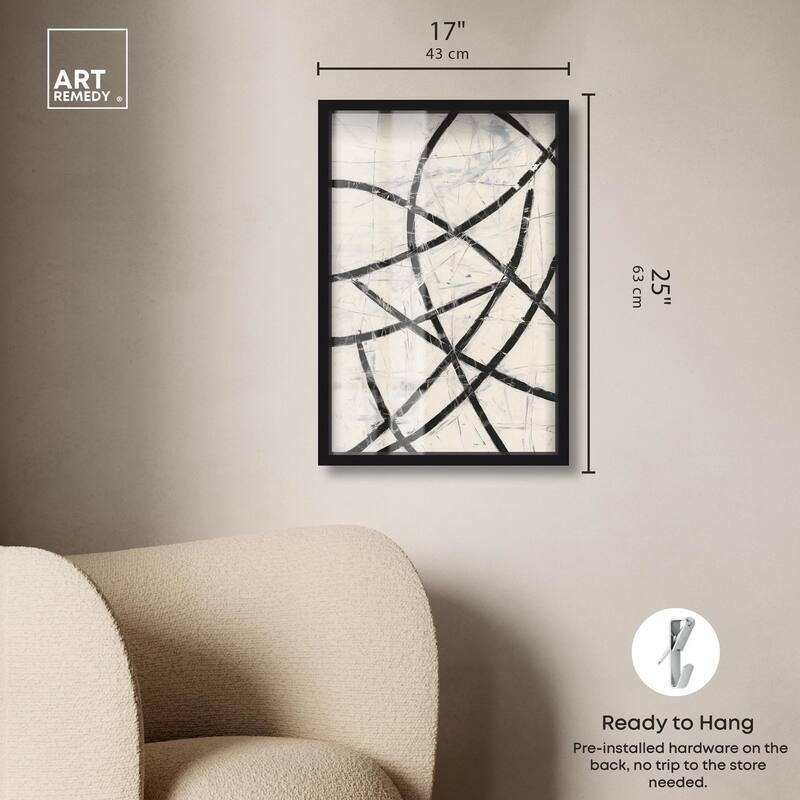 Intersecting Lines I Shadowbox by Art Remedy