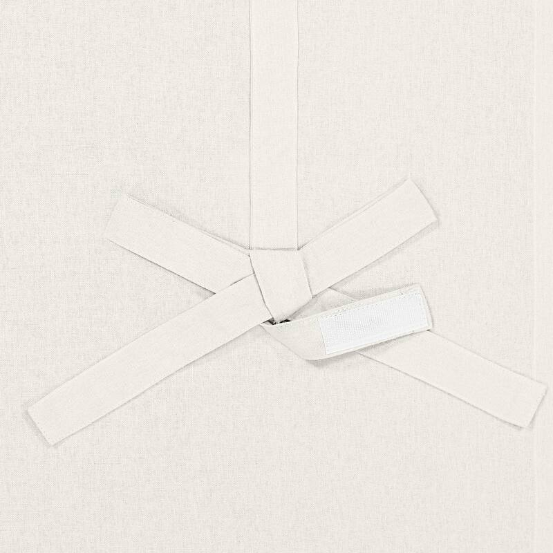 Mercantile Drop Cloth Rod Pocket Farmhouse Tie-Up Shades, 63x42