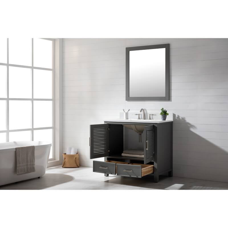 Estate 36" Single Vanity in Grey