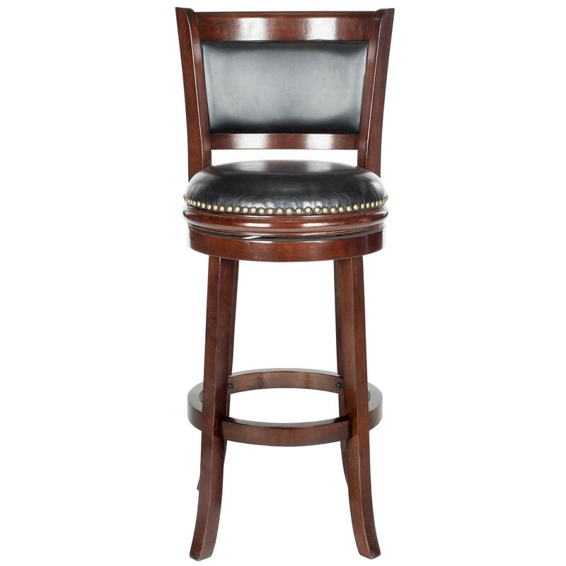 SAFAVIEH Klasine Cappuccino/ Black 29-inch Bar Stool - 19" x 18" x 44" - 22Wx21Dx43H - Cappuccino/Black