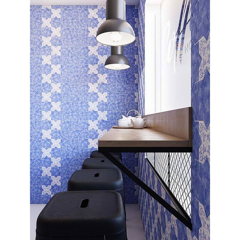 Apollo tile 5" x 5" Siena Matte Cornflower Blue Ceramic Tile (5.37 sq ft/case) - 27 Pack