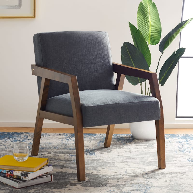 SAFAVIEH Olyvar Arm Chair - 25" W x 31.9" L x 34.7" H