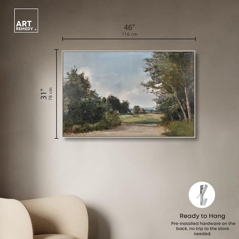 Hilltop Tower View II Canvas by Art Remedy