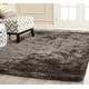 preview thumbnail 5 of 63, SAFAVIEH Handmade South Beach Leonella Shag Solid Polyester Rug 4' x 6' - Charcoal