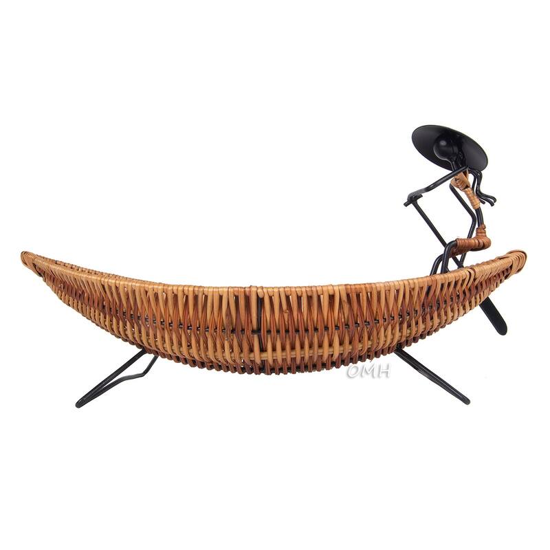 Asian Style Tranquility Boat Basket