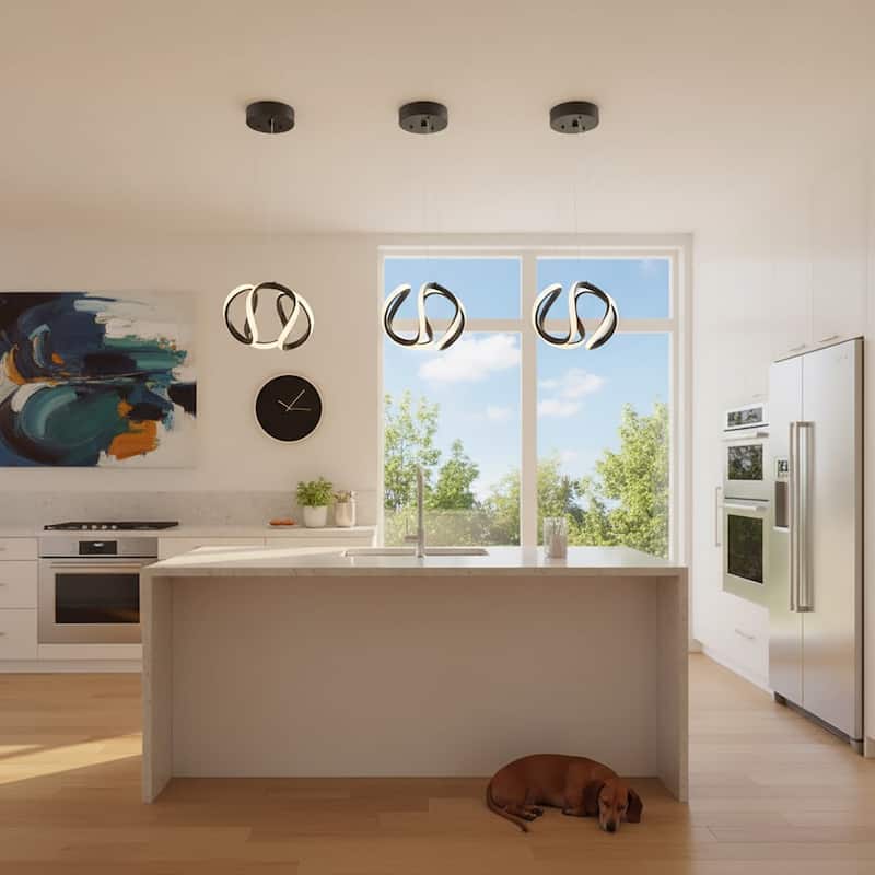 Artcraft Mira - LED Pendant - 15W - Black