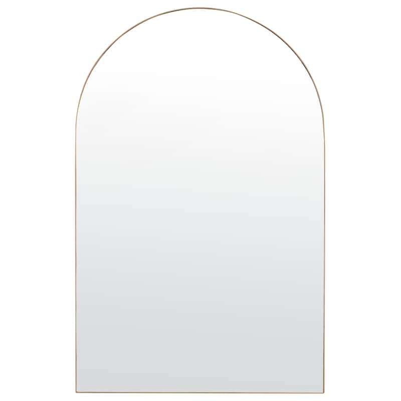 SAFAVIEH Jinla 32-inch Arch-Crowned Top Gold Mirror - 20"W x 1"D x 32"H