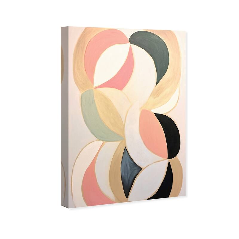 Wynwood Studio Canvas Abstract Handle of the Tote Bag Gold and Modern & Contemporary Wall Art Canvas Print