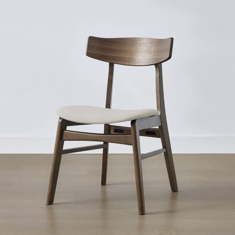 Spruce & Spring 5-Piece Modern Dining Table Set with Upholstered Chairs and Butterfly-Leg Base Table