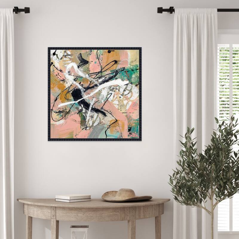 Fluid by Suzanne McCourt Framed Canvas Wall Art Print