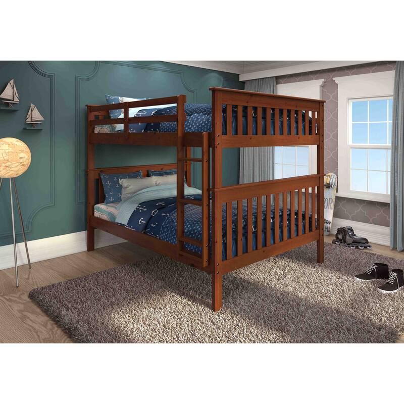 Donco Kids Mission Pine Full-over-full Bunk Bed - Full over Full - Light Espresso