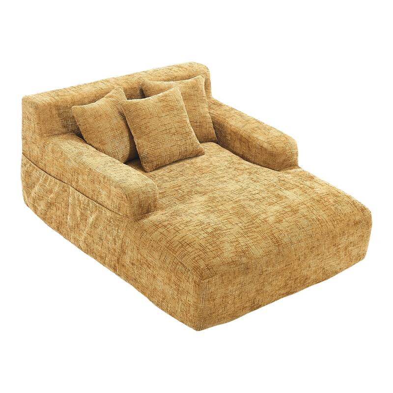 Futon Sofa Bed,3-in-1 Multi-Functional Corduroy Sleeper Couch Pull-Out Bed,Adjustable Backrest and Pillows,Convertible Sofa Bed