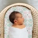 preview thumbnail 4 of 4, The Peanutshell Botanical Elephant Bassinet Sheets for Newborn Baby Girl, 4 Pack Set