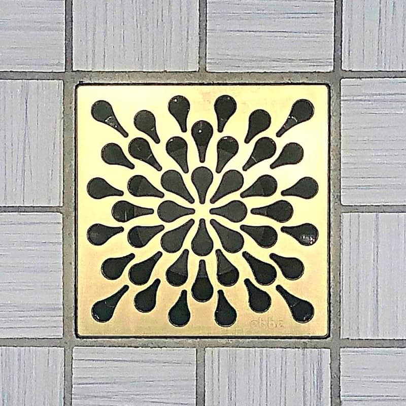 Ebbe America E4805-BG SPLASH - Brushed Gold - Unique Drain Cover