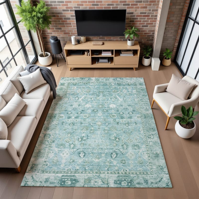 Premium Washable Super Soft Vintage Traditional Mayfield Rug