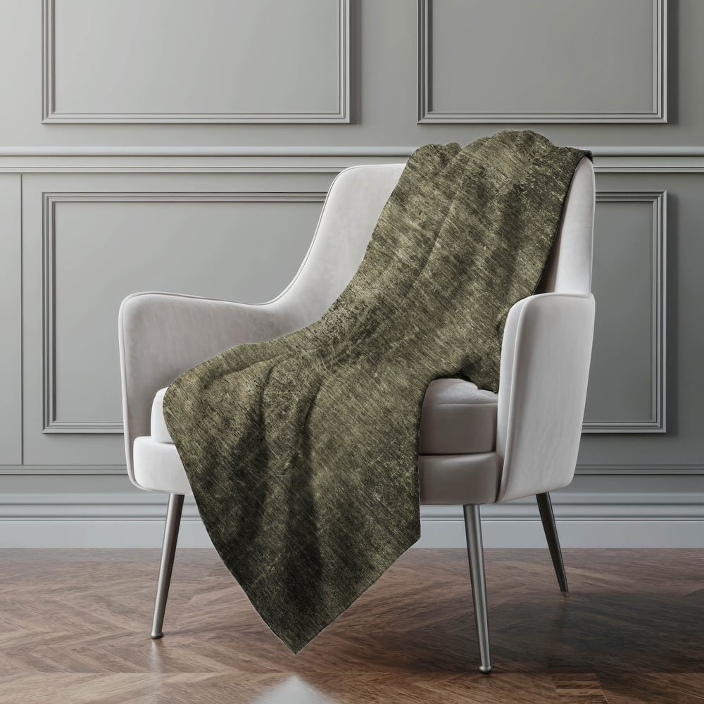 Premium Machine Washable Abstract Ombre Sherpa Throw Blanket