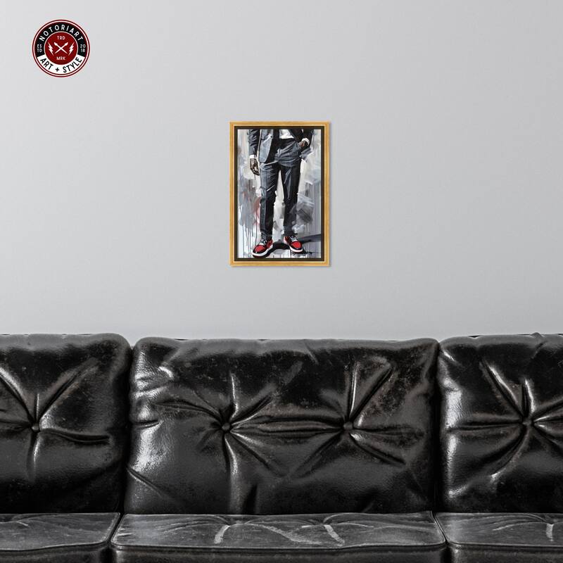 Notoriart Man Of Style Ii Framed Men Style 1 Piece Canvas Wall Art