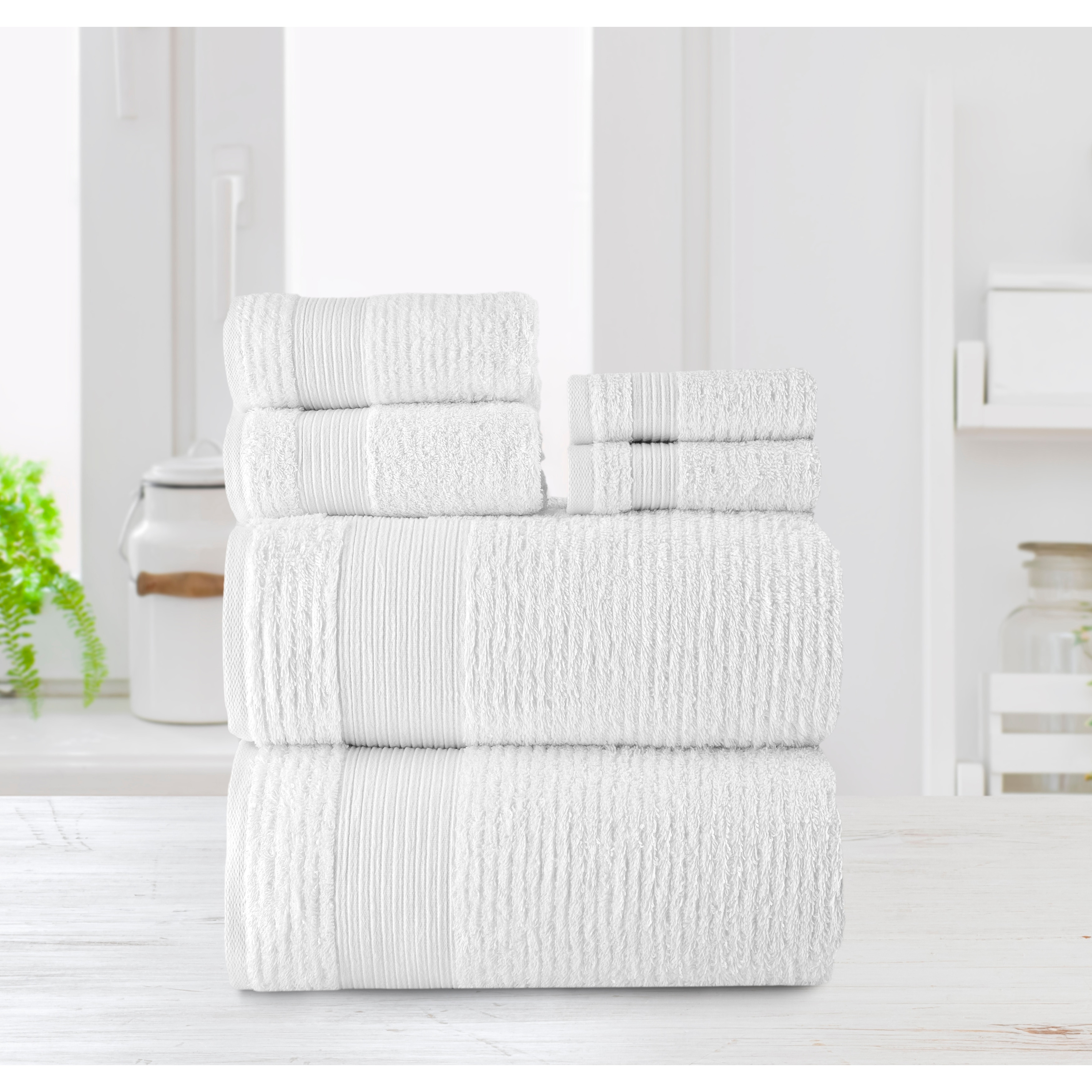 Chic Home 6-Piece Standard 100 Oeko-Tex Certified Towel Set - N/A - On Sale  - Bed Bath & Beyond - 38353933