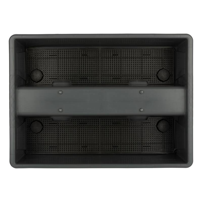 Pure Garden 20.75in Railing Planter - 6-Gal Outdoor Flower Box