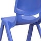 preview thumbnail 16 of 56, 2 Pack Plastic Stackable Preschool Chair with 10.5" Seat Height - 14"D x 12.5"W x 20"H