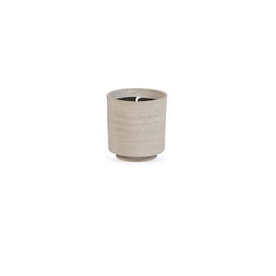 Curved Base Potted Candle - 5.5" - Gray