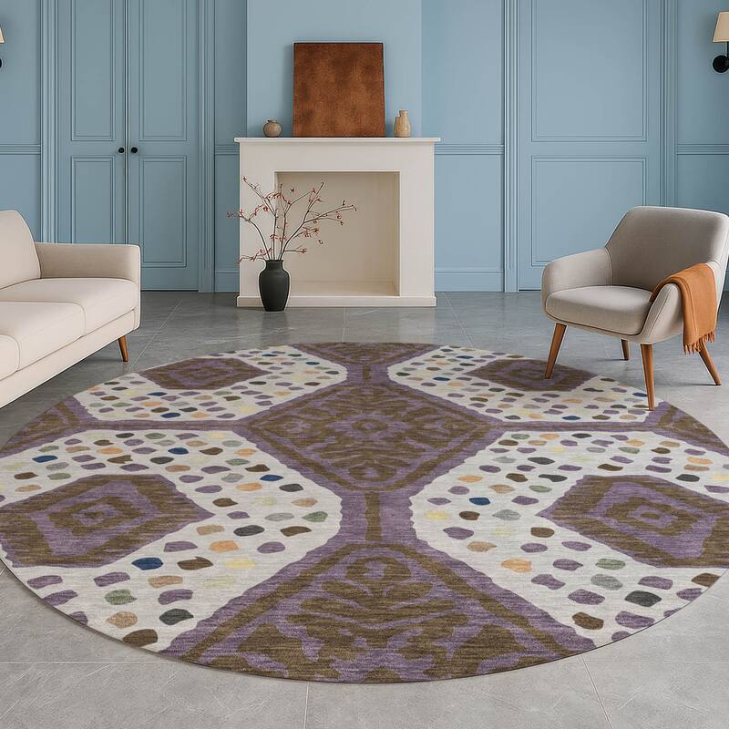 Machine Washable Indoor/ Outdoor Global Nipsey Chantille Rug