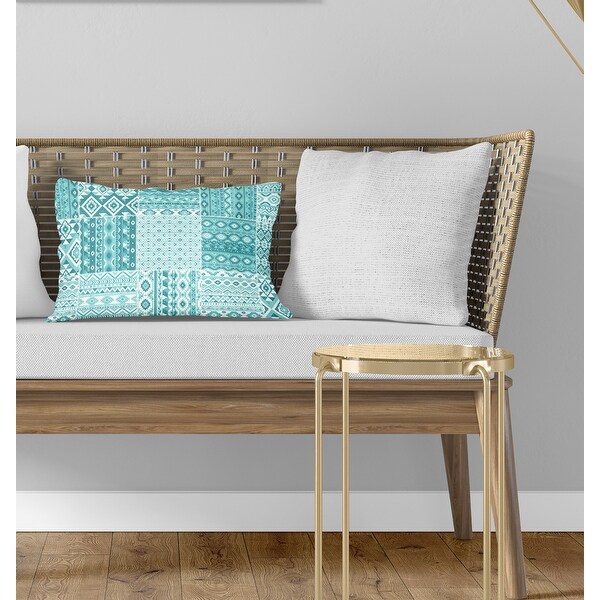 Teal lumbar pillow sales