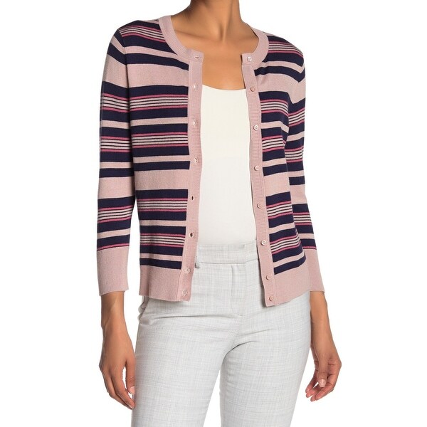 navy button up cardigan