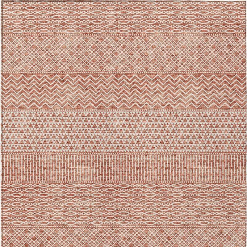 HomeRoots Chevron Modern Rectangle Outdoor Rug