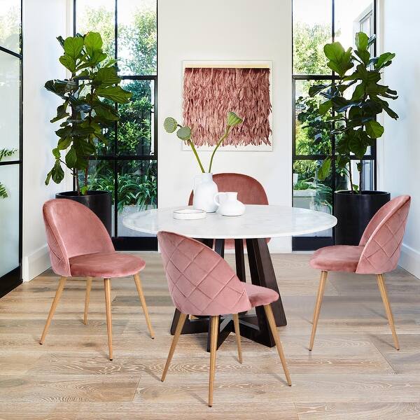 Carson Carrington Mid Century Modern Velvet Dining Chair Set Of 2 On Sale Overstock 28064323