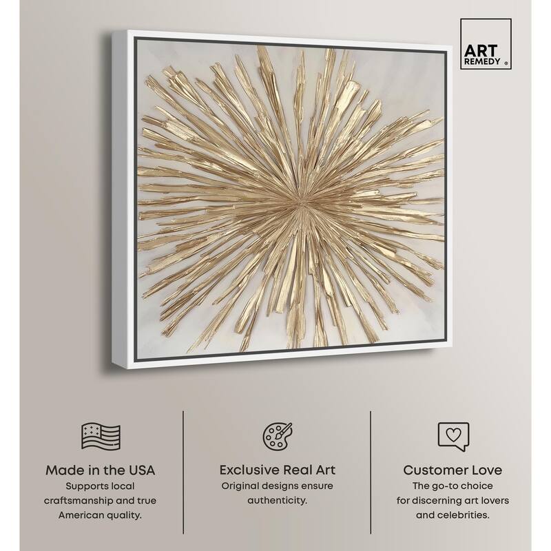 Golden Zenith Canvas by Art Remedy