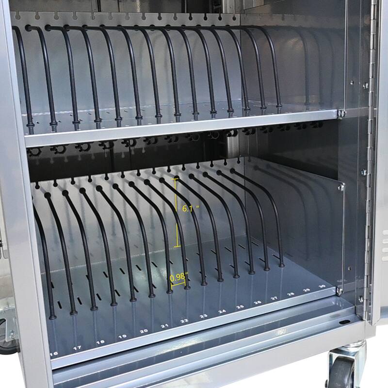 Mobile Charging Cart and Cabinet for Tablets Laptops 35-Device