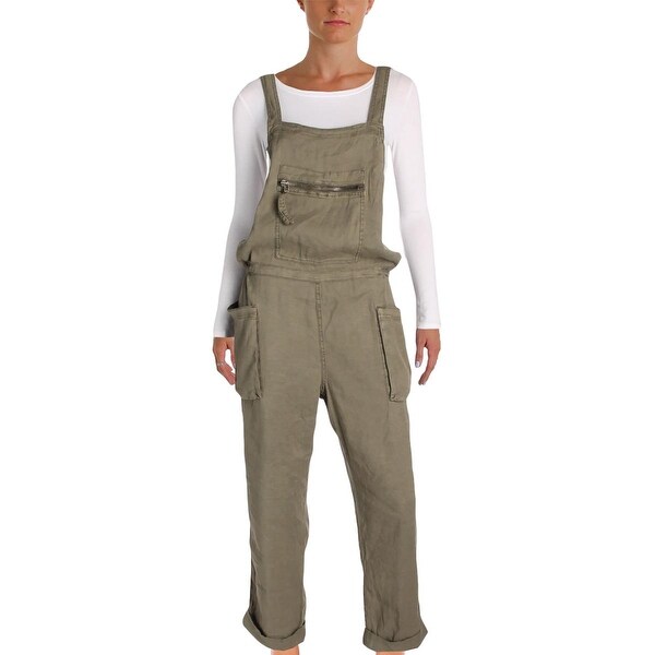 free people linen overalls